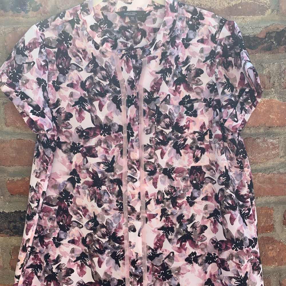 Vera Wang Floral Blouse - Picture 1 of 6
